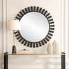 Aziel Round Black Mirror, by Uttermost, 44" width x 44" height x 2.25" depth thumbnail 2