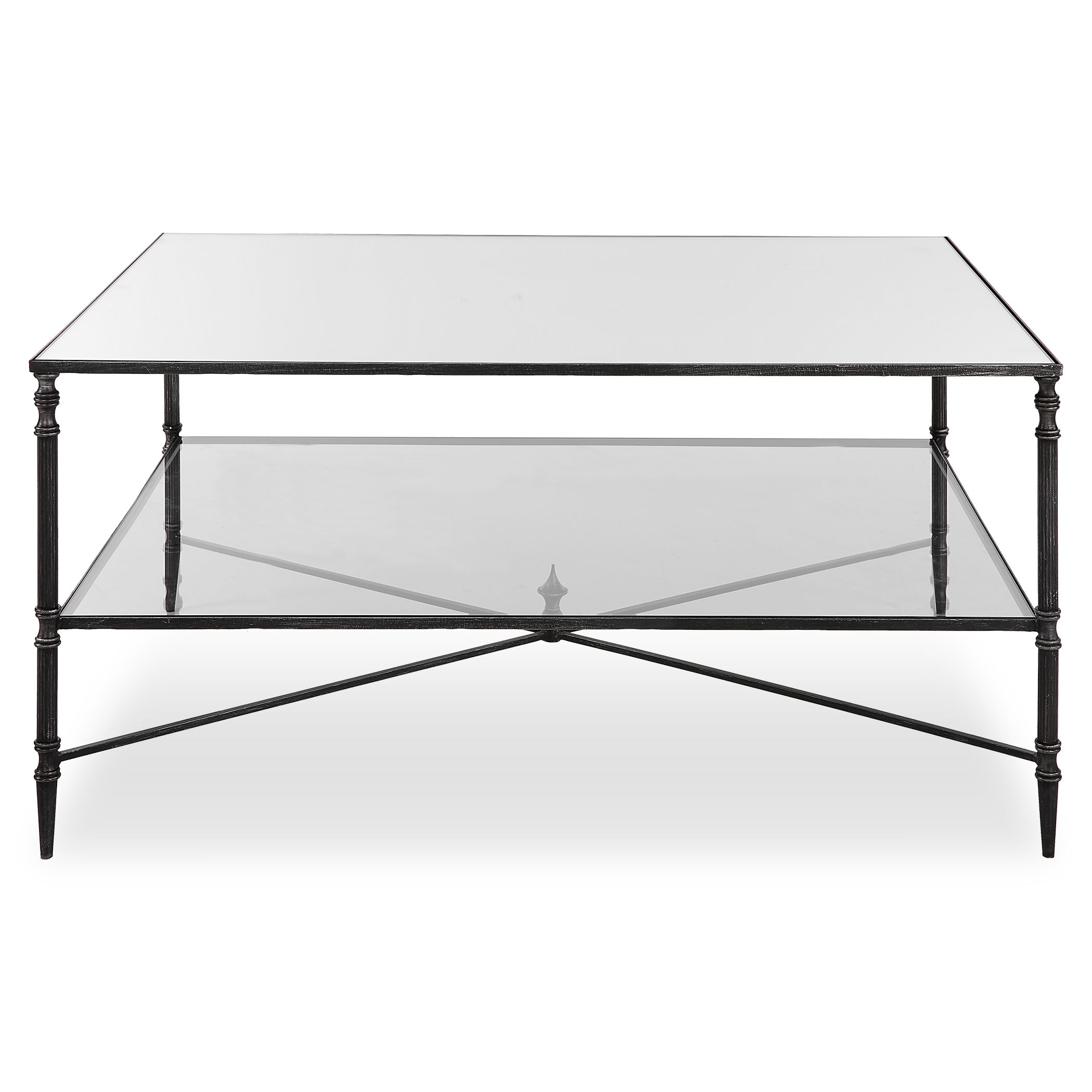 Henzler Mirrored Steel Coffee Table large image 