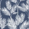 King Palm Silhouette Navy Wallpaper, by York Wall, 33' length x 1'8.5" width x 0.02" depth thumbnail 1