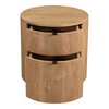 Theo Two Drawer Nightstand, by Moe's Home, 19" width x 19" height x 19" depth thumbnail 5