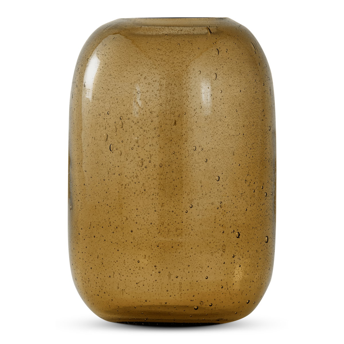 Circe Vase Amber, by Moe's Home, 5" width x 6.5" height x 5" depth View 1