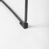 Direttore Backless 44.1in Seat Bar Stool | Black Leather with Black Iron, Counter & Bar Stool by Mercana, 19.3" length x 20" width x 44.1" height thumbnail 11