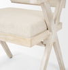 Topanga I Cream Fabric Wrap Blonde Wooden Frame Dining Chair thumbnail 10