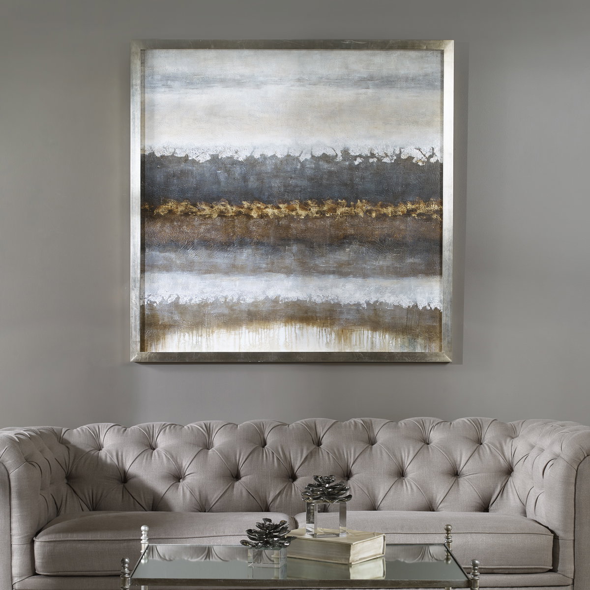Layers Landscape Art, by Uttermost, 50" width x 50" height x 1.75" depth View 5