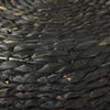 Dina  Black Cornhusk and Water Hyacinth Round Pouf thumbnail 4