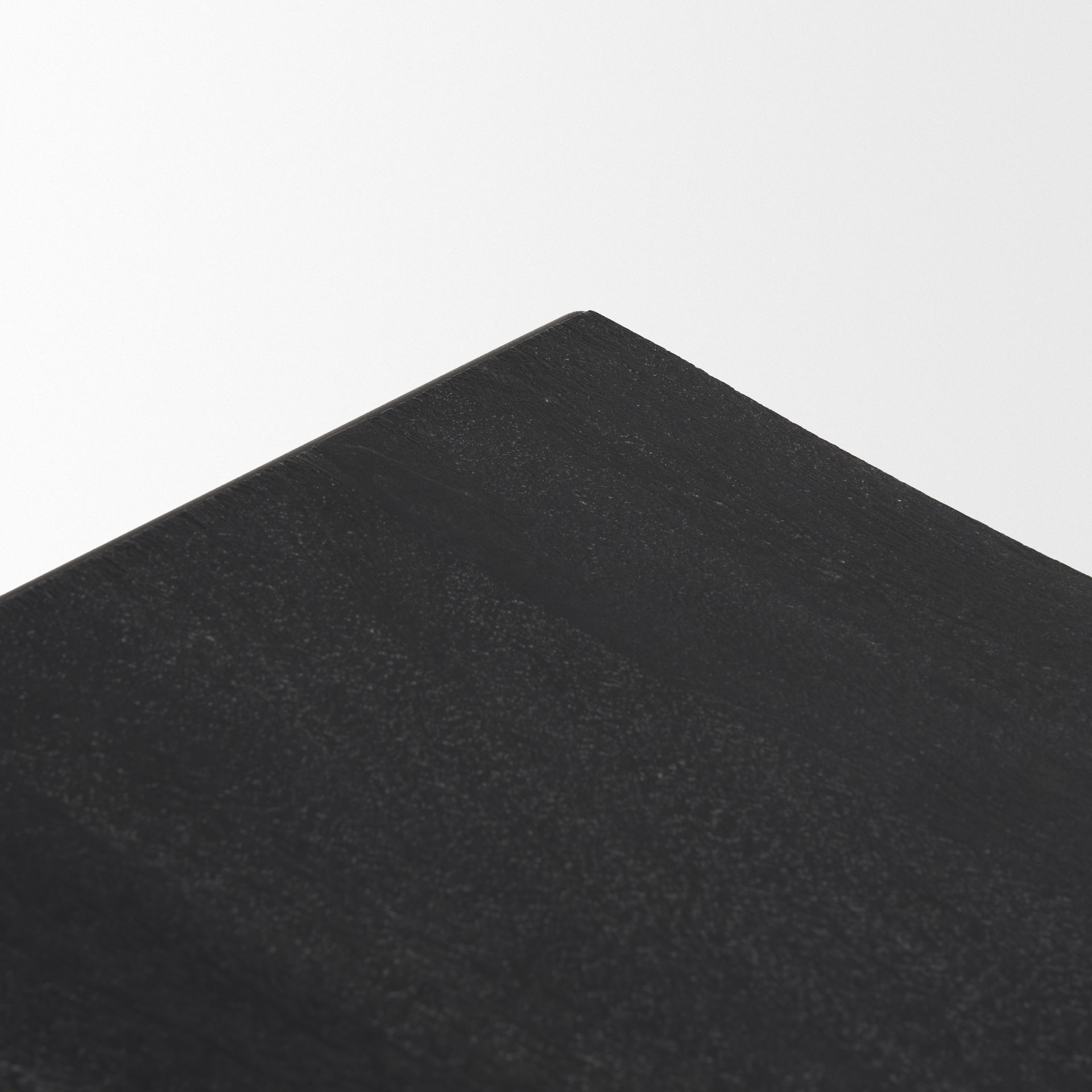 Taniel Textured Black Wood with Black Metal Stool, Ottoman by Mercana, 23.25" length x 16" width x 17" height View 6