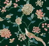 Fanciful Dark Green Wallpaper, by York Wall, 27' length x 2'3" width x 0.02" depth thumbnail