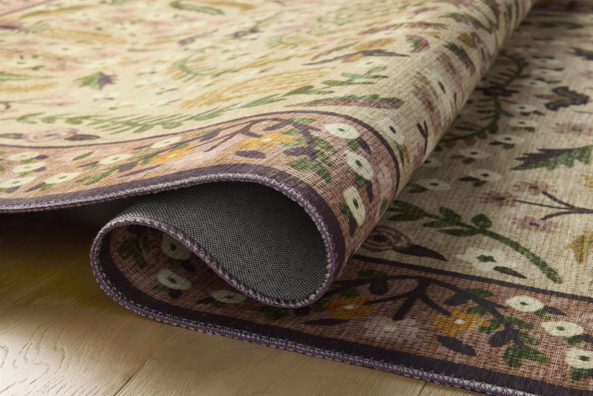 Rifle Paper Co. x Loloi Canopy Rug, 1'6" length x 1'6" width View 6