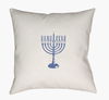 Hanukkah Menorah Accent Pillow, Decorative Pillow by Surya, 18" length x 18" width thumbnail