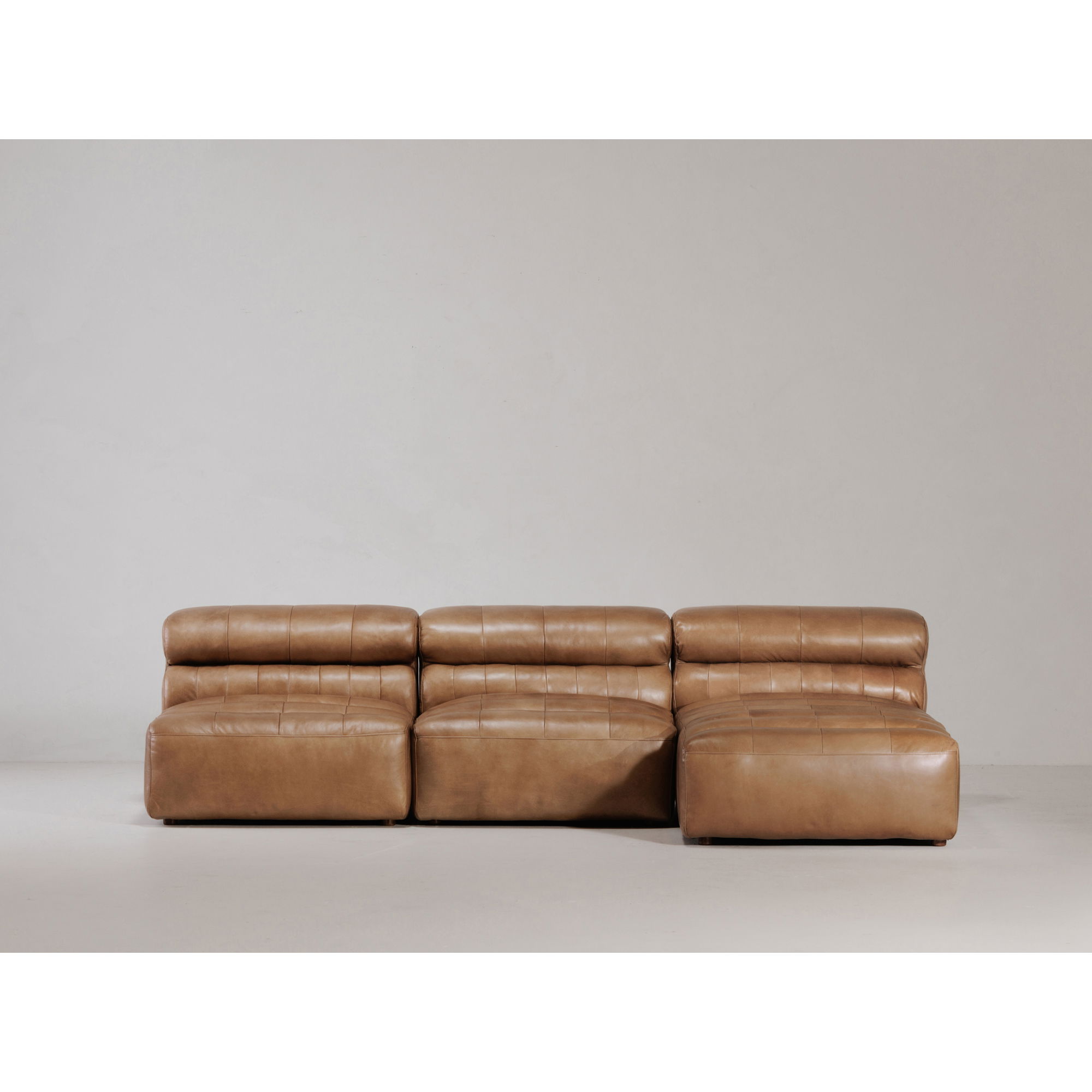 Ramsay Signature Modular Sectional Tan, Sectional Sofa by Moe's Home, 108" width x 28" height x 65.5" depth View 11