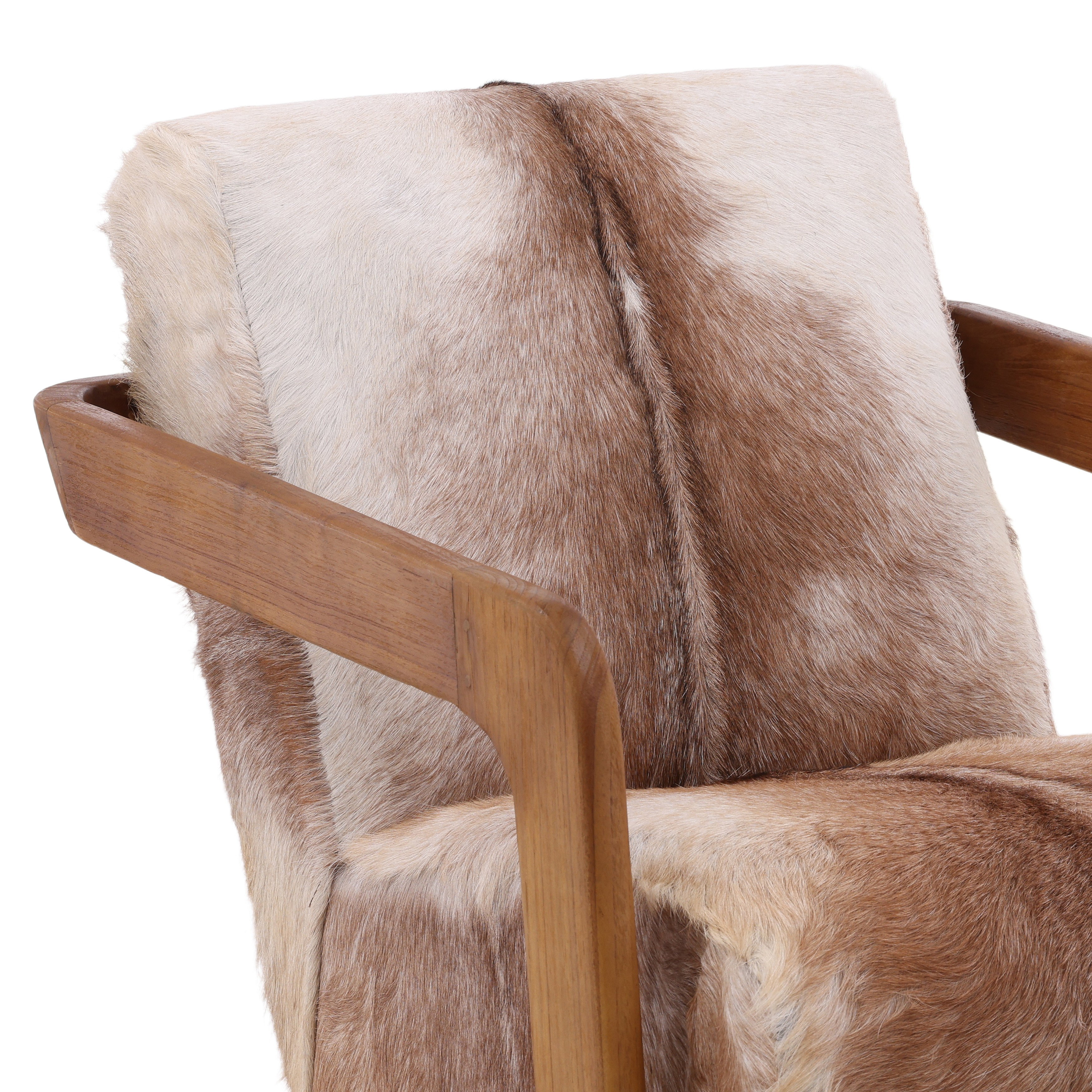 Bautista Occasional Chair Brown, Accent Chair by Dovetail, 25.5" width x 30" height x 33.5" depth View 5