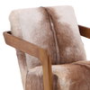 Bautista Occasional Chair Brown, Accent Chair by Dovetail, 25.5" width x 30" height x 33.5" depth thumbnail 5