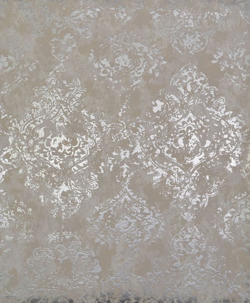 Stargazer White & Silver Wallpaper