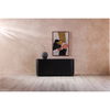 Povera 4 Door Sideboard Black, Cabinets & Sideboard by Moe's Home, 72" width x 32" height x 18" depth thumbnail 7