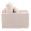 Sylvie Sofa Chair Slipcover Natural, Sofas & Sectional by Dovetail, 50.5" width x 33.5" height x 39.75" depth thumbnail 3