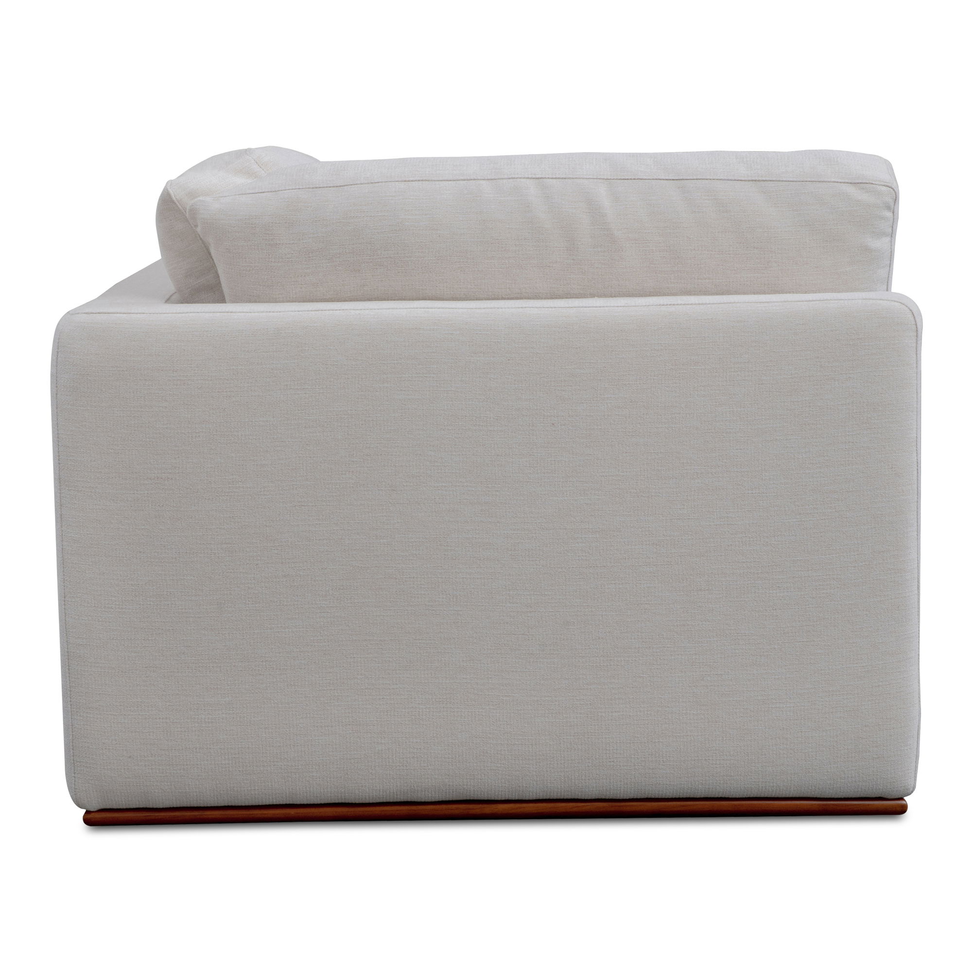 Rue Corner Chair Off White, Sectional Sofa by Moe's Home, 40.6" width x 23.6" height x 40.6" depth View 4