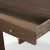 Sohan Dark Brown Elm Wood Oblong Desk, by Mercana, 59" length x 25" width x 30" height thumbnail 12