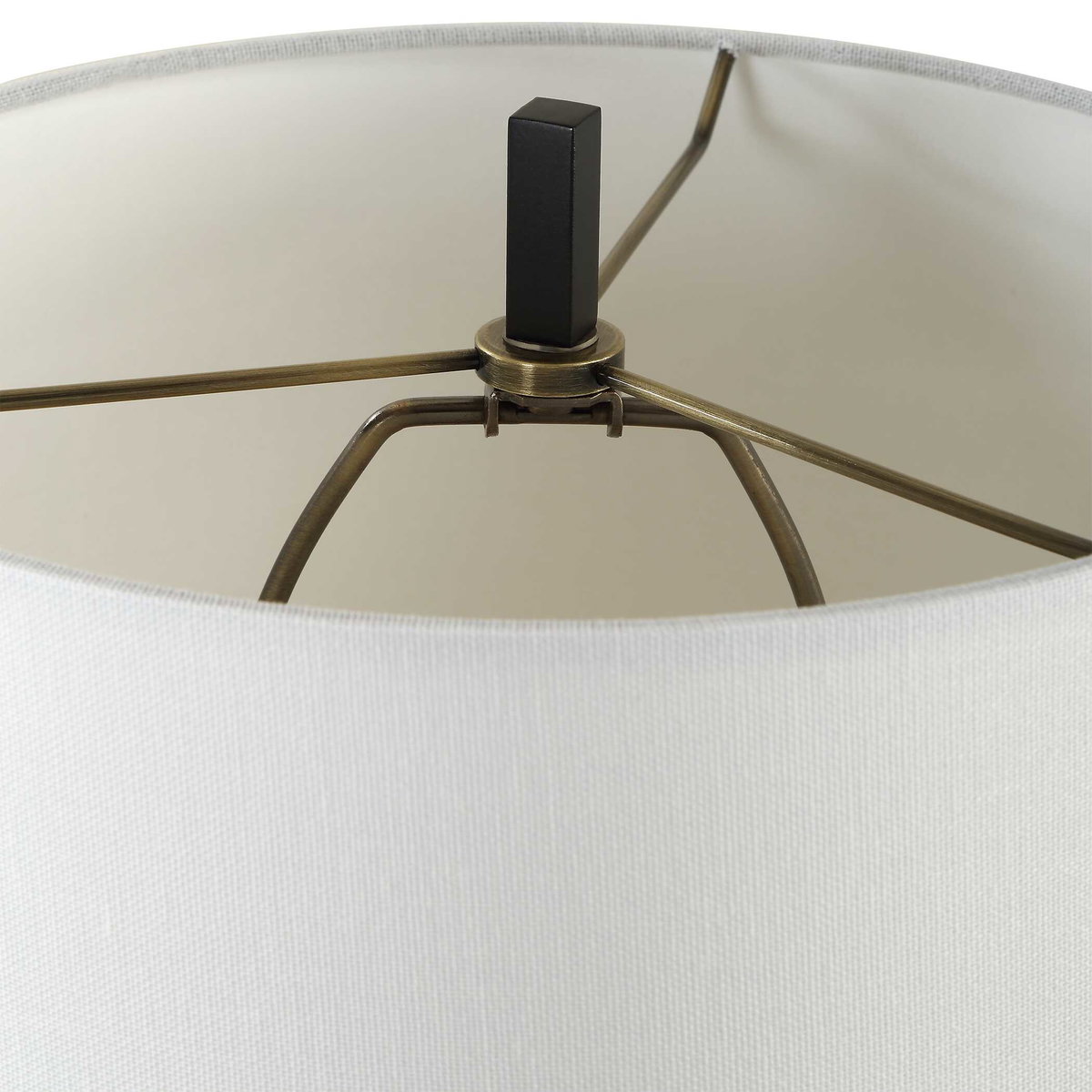 Hightower Black Buffet Lamp, by Uttermost, 11" width x 3'2" height x 11" depth View 7