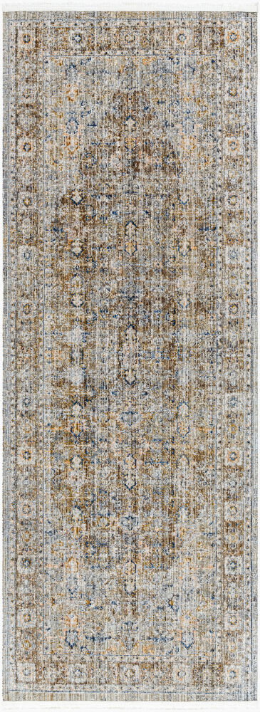 Margaret Machine Woven Rug, by Surya, 7'2.61" length x 2'7.5" width