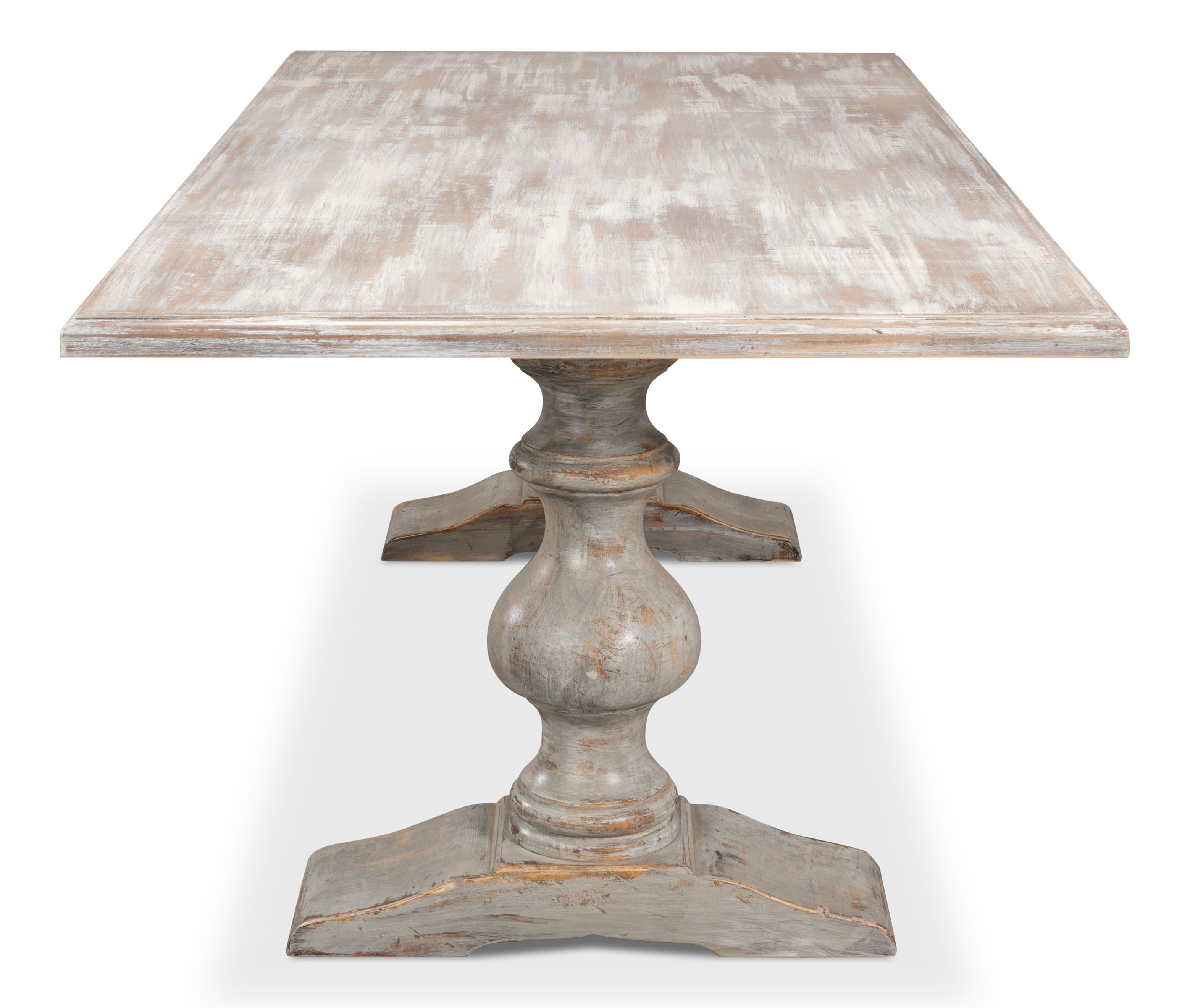 Lionisio Trestle Table, Grey Oak large image 