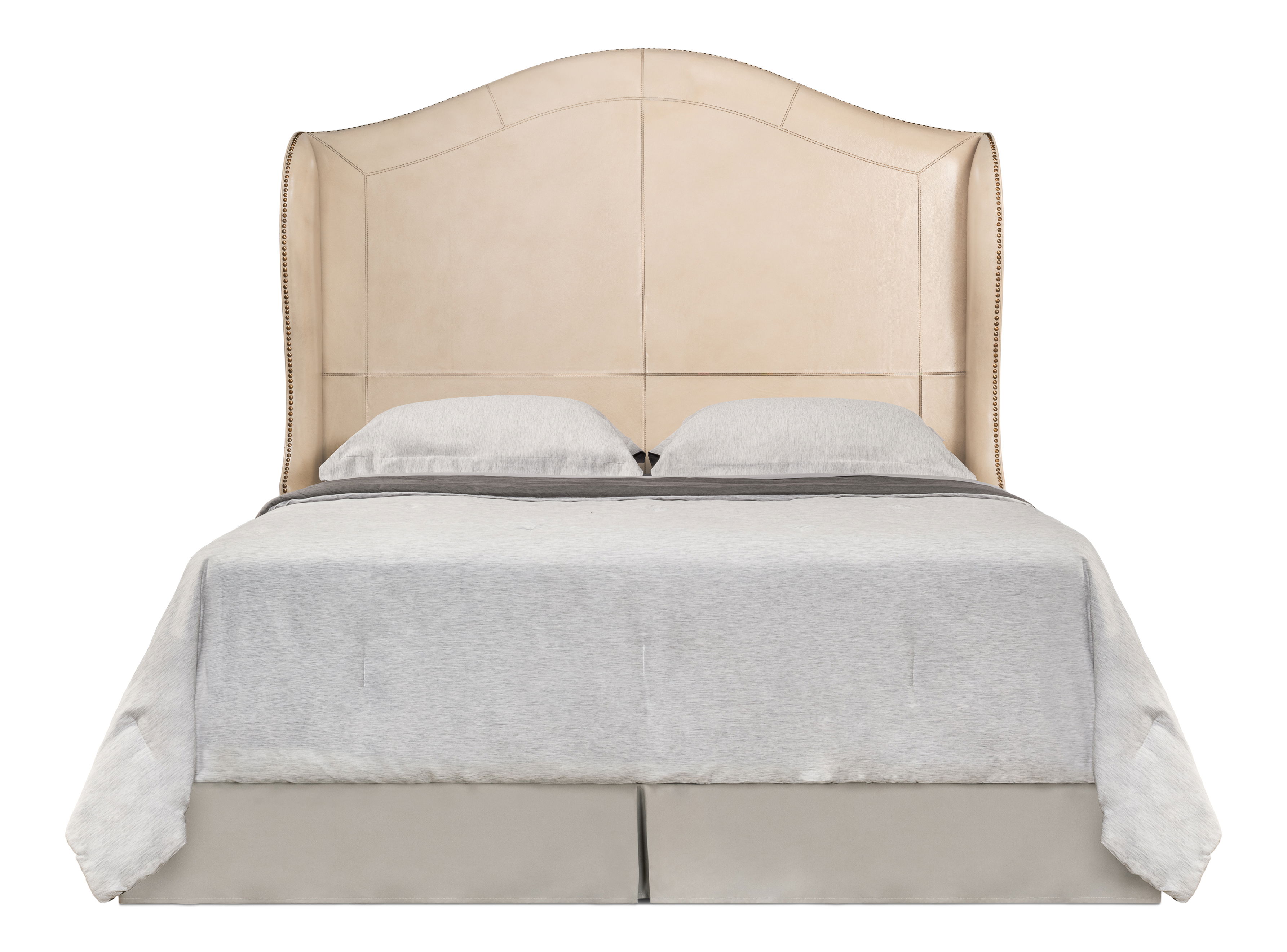Dowry Equestrian Headboard  Queen  Taupe large image 