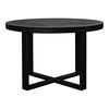 Jedrik Round Outdoor Dining Table Black thumbnail 0