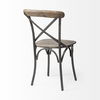 Etienne I Brown Solid Wood Seat Grey Iron Frame Dining Chair thumbnail 6