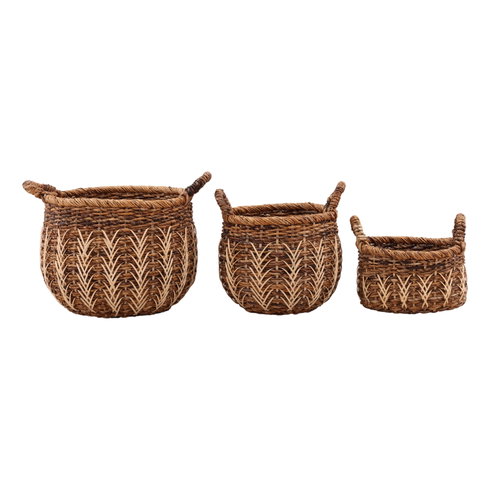 Brogan Basket Set of 3 Natural
