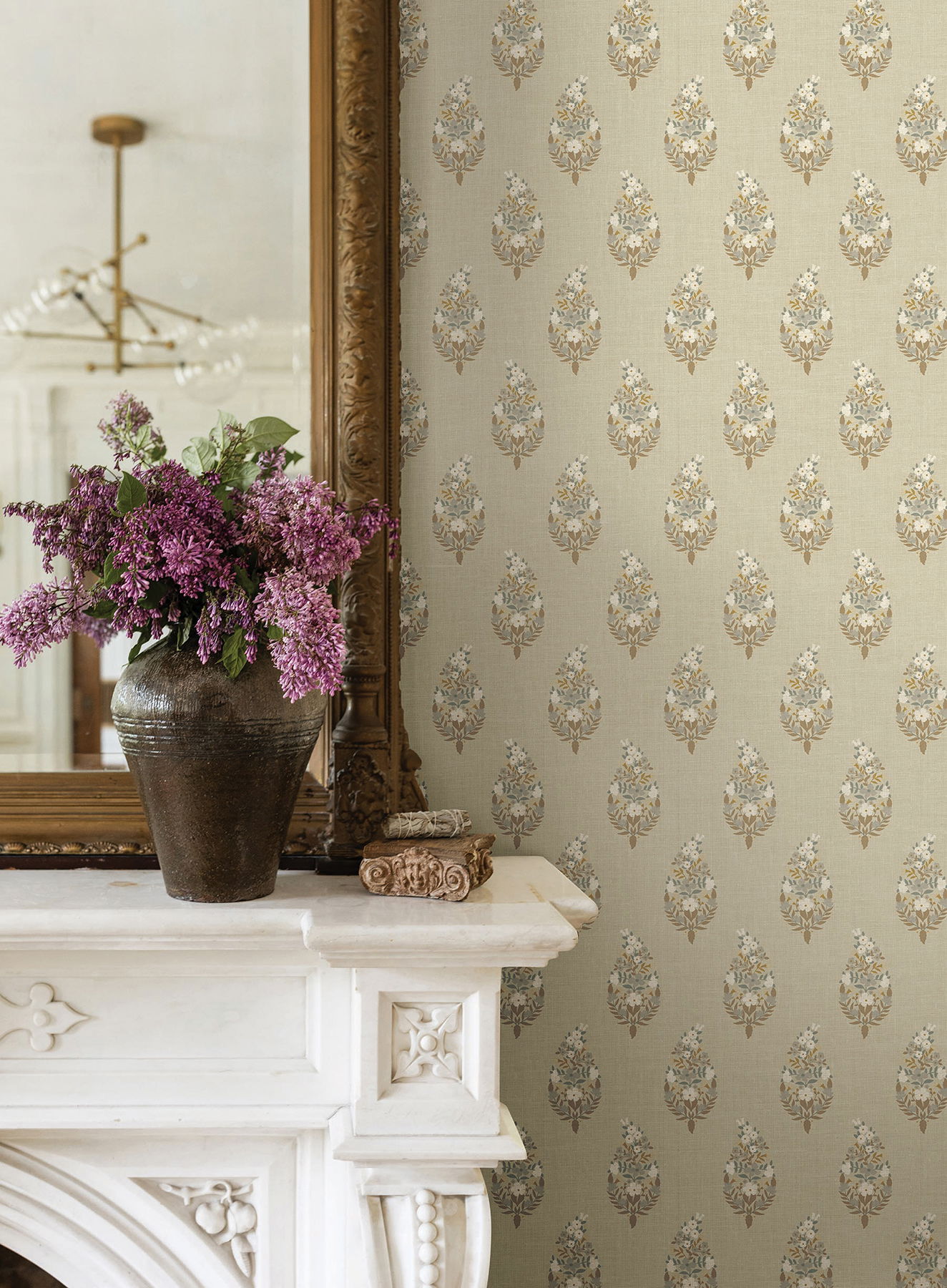 Paisley Linen Wallpaper large image 