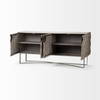 Excelsior I (72x18.3) Solid Wood Gold Metal Base 4 Cabinet Door SideBoard, Sideboards & Buffet by Mercana, 72" length x 18" width x 32.5" height thumbnail 6