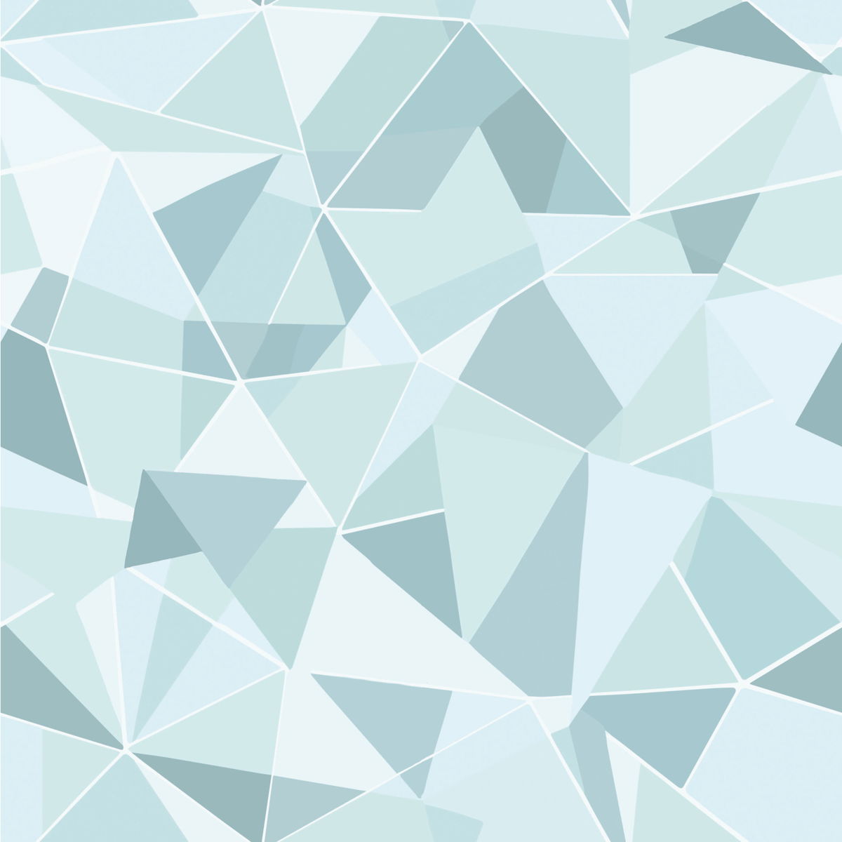 Shattered Prism Teal Peel & Stick Wallpaper, by York Wall, 18'10.8" length x 1'6" width x 0.02" depth