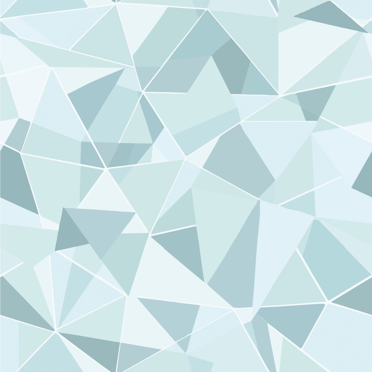 Shattered Prism Teal Peel & Stick Wallpaper, by York Wall, 18'10.8" length x 1'6" width x 0.02" depth