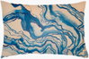 Watercolor Marble Lumbar Pillow, Decorative Pillow by Surya, 14" length x 22" width thumbnail