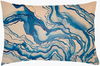 Watercolor Marble Lumbar Pillow thumbnail 0