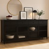 Henry Metal Sideboard Black, Cabinets & Sideboard by Moe's Home, 95" width x 39.5" height x 16" depth thumbnail 8
