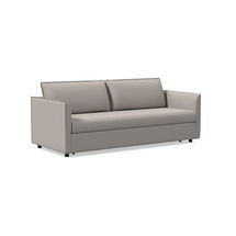 Online Designer Bedroom Whitman Sleeper Poly Performance Velvet Silver Concealed Support