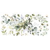 Watercolor Floral Arrangement Wall Decals, by York Wall, 3' length x 1'5.25" width x 1.88" depth thumbnail