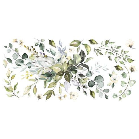 Watercolor Floral Arrangement Wall Decals