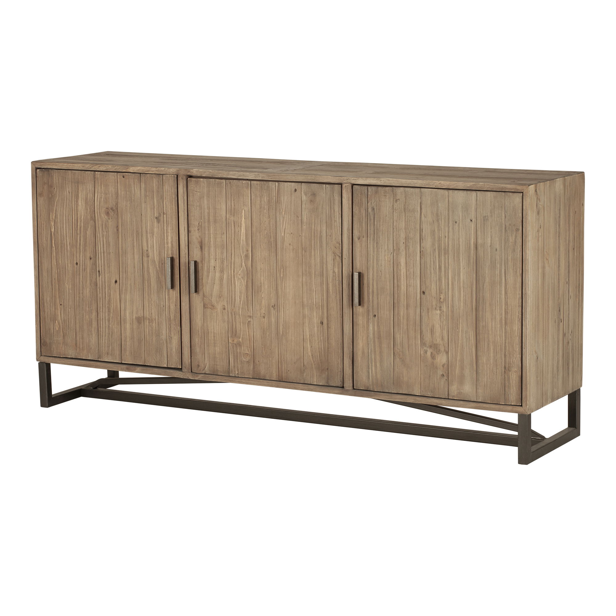 Sierra Sideboard Natural, Cabinets & Sideboard by Moe's Home, 68" width x 31.75" height x 16.5" depth View 4