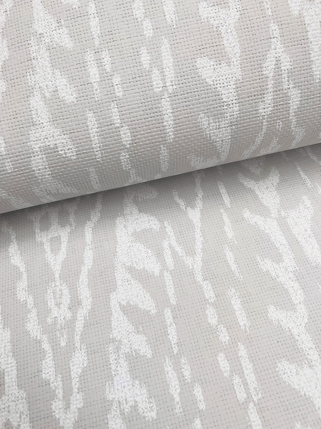 Rousseau Paperweave Warm Grey Wallpaper large image 