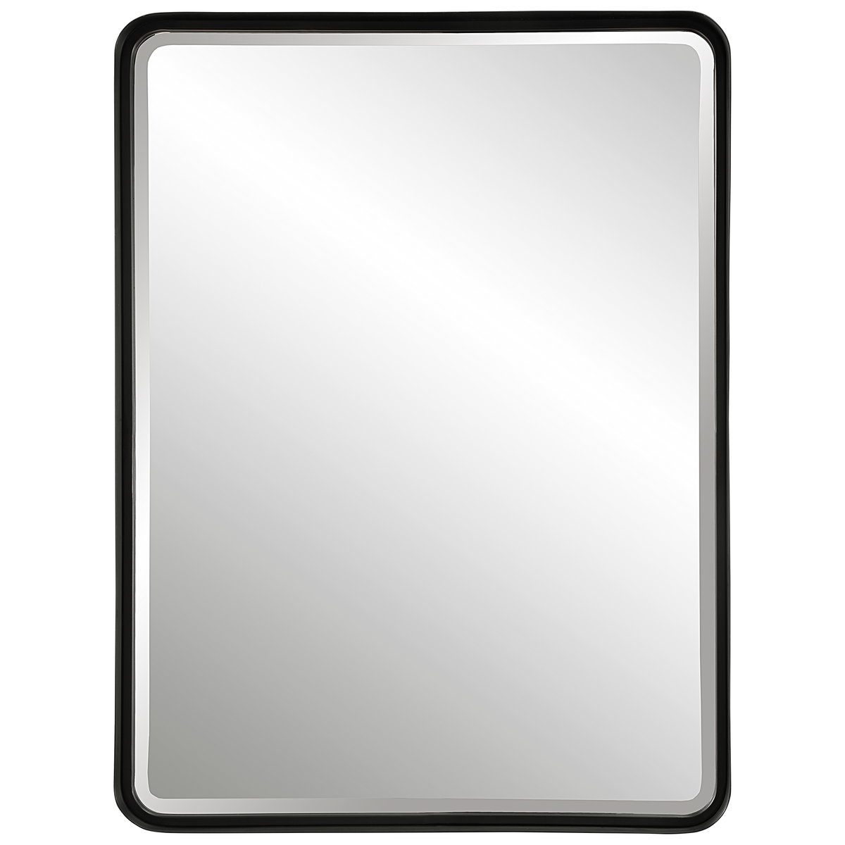 Crofton Black Large Mirror, by Uttermost, 30" width x 40" height x 3" depth View 1