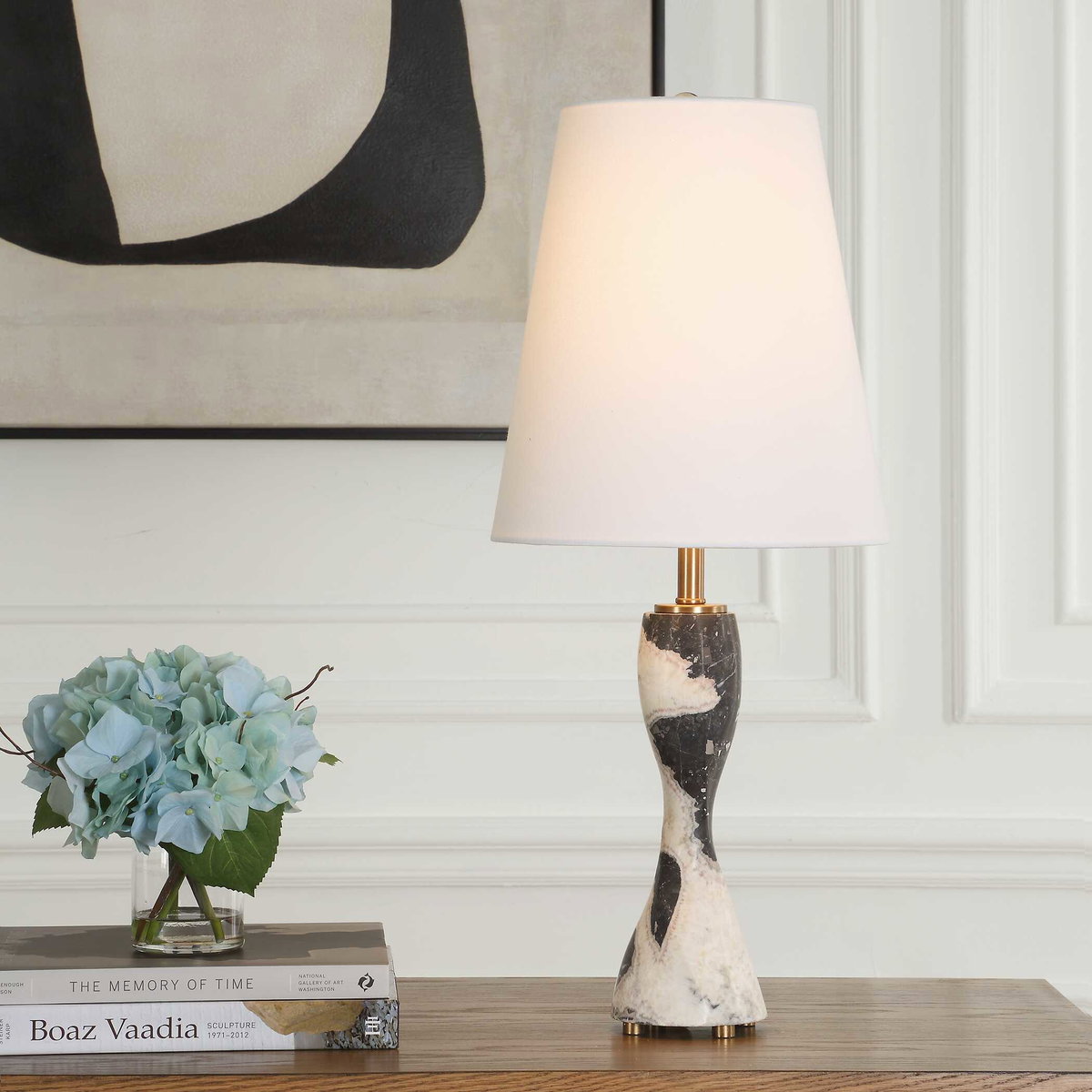 Marcela Panda Marble Buffet Lamp, by Uttermost, 11" width x 25.37" height x 11" depth View 2