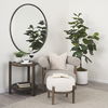 Romi Dark Brown Wood with Bottom Shelf Round Accent Table thumbnail 1