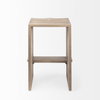 Aida Backless 26in Seat Counter Stool | Light Gray, Counter & Bar Stool by Mercana, 18.5" length x 14" width x 26" height thumbnail 8