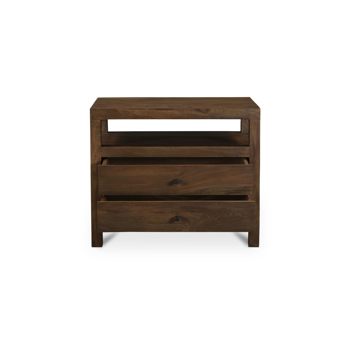 Windsor Nightstand Dark Brown, by Moe's Home, 31" width x 26" height x 18" depth View 4