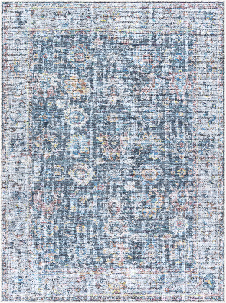 Vinny Machine Woven Rug, by Surya, 1'3.75" length x 1'3.75" width