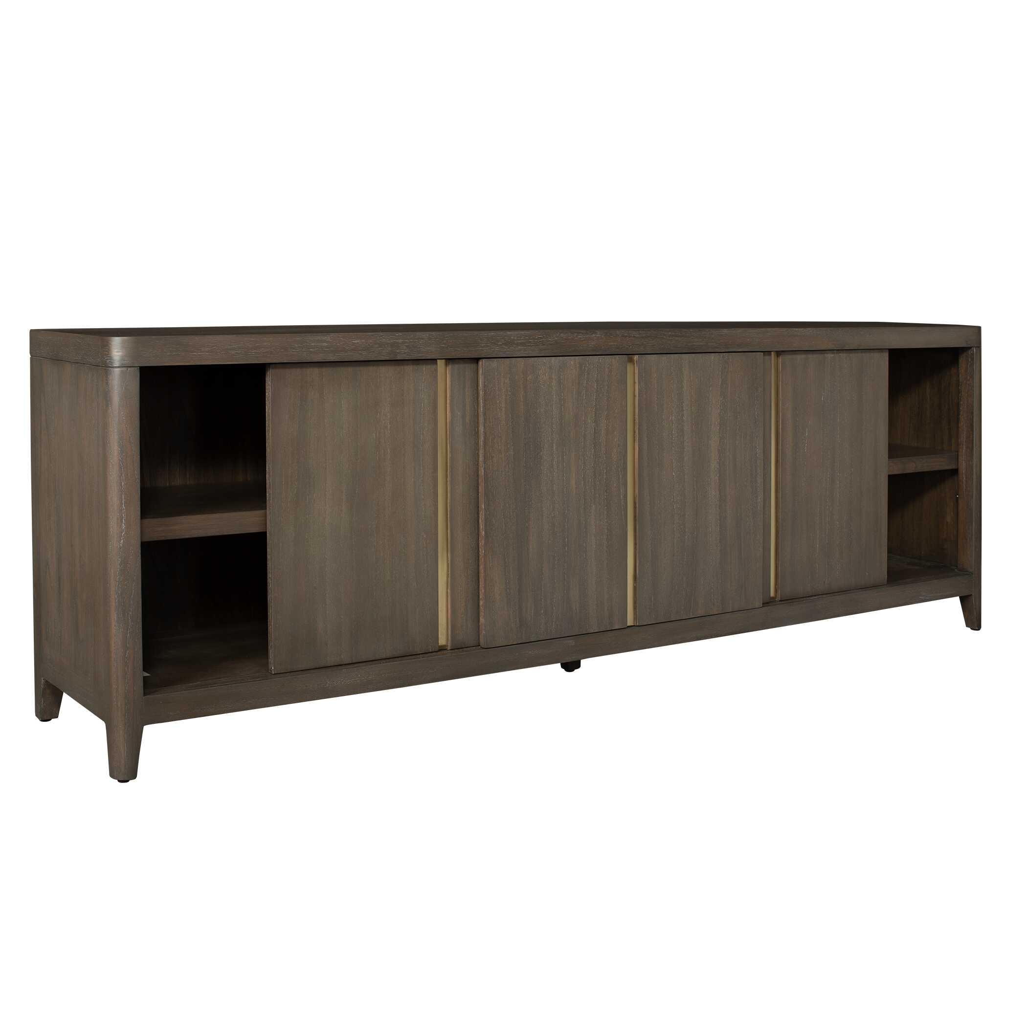 Botero Walnut Console Cabinet, Furniture by Uttermost, 86" width x 30" height x 18" depth View 6
