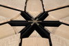 Tower Jupe Dining Table Med Bleached Oak, by Sarreid, 4'7" length x 4'7" width x 2'6" height thumbnail 7