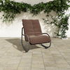 Lyra Outdoor Rocking Chair Brown, Outdoor Chair by Moe's Home, 2'2.77" width x 2'10" height x 3'2" depth thumbnail 8