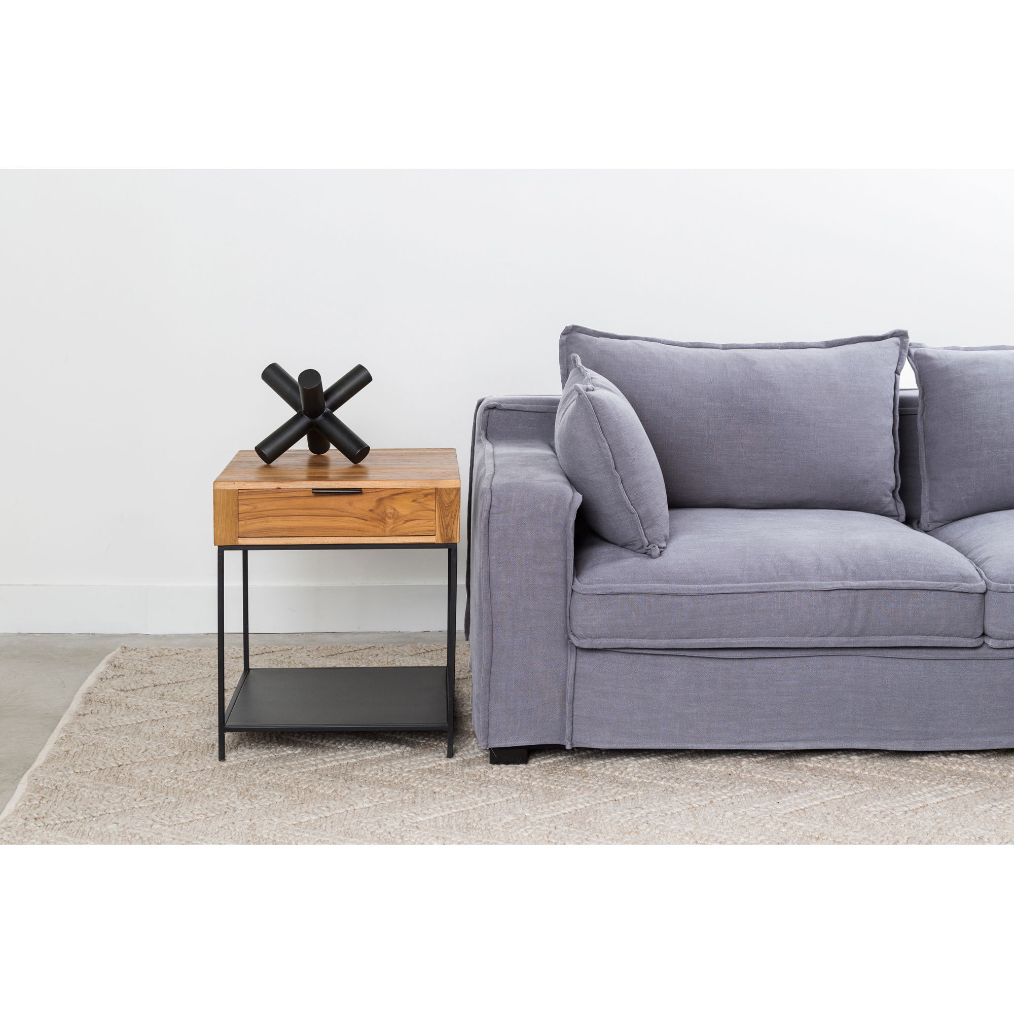 Joliet Side Table Natural, Side & End Table by Moe's Home, 20" width x 24" height x 20" depth View 6